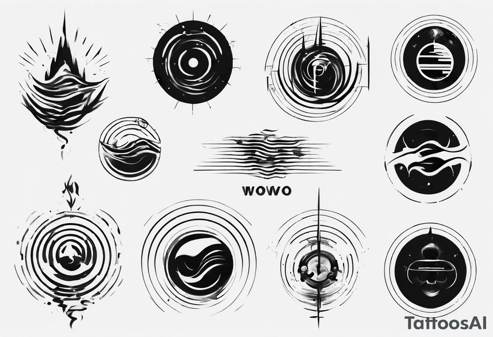 God is in the soundwaves, music tattoo idea