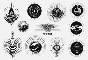God is in the soundwaves, music tattoo idea