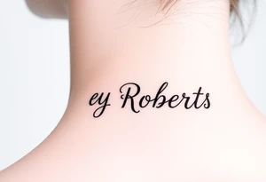 COREY ROBERTS with stars tattoo idea