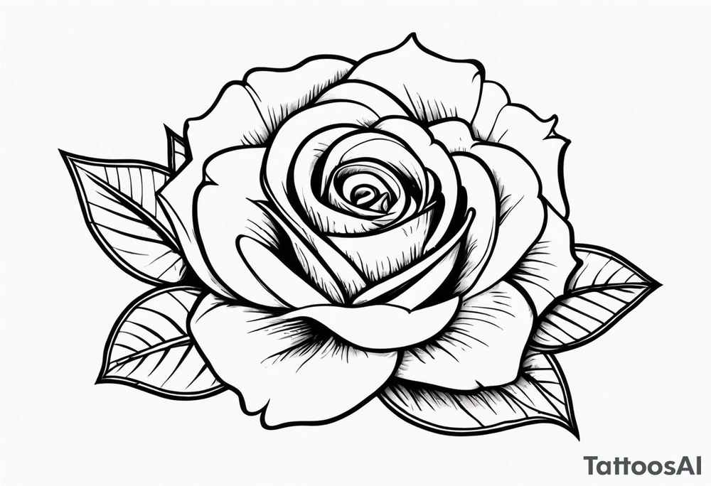 Rose  with Chelsea name tattoo idea