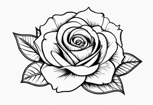 Rose  with Chelsea name tattoo idea