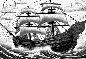 Noah’s arc with names tattoo idea