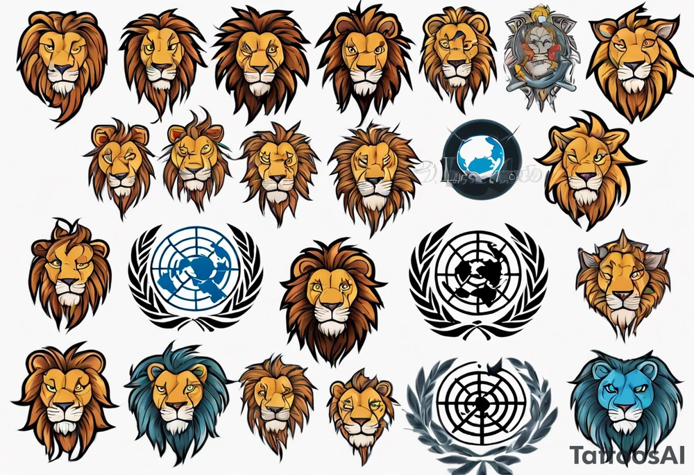 Un lion tattoo idea