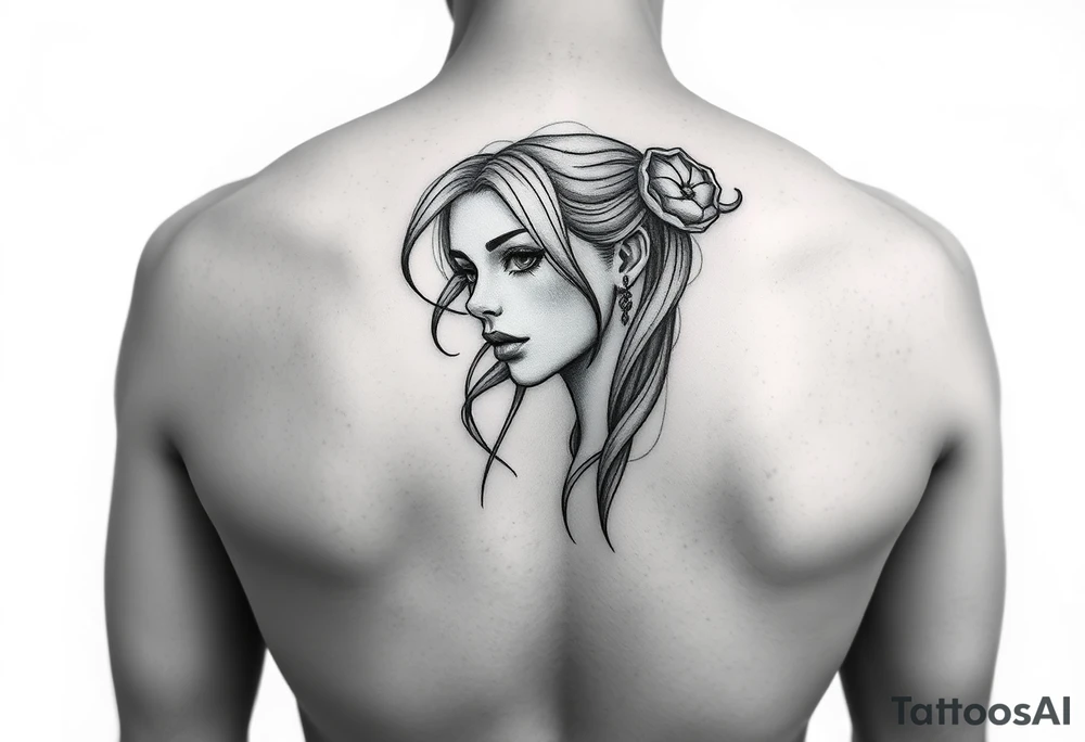 girl tattoo tattoo idea