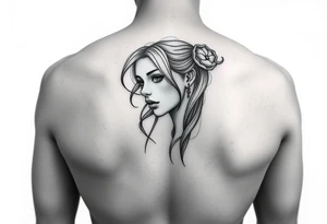 girl tattoo tattoo idea