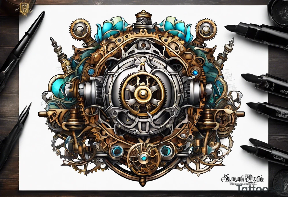 Steampunk tattoo idea