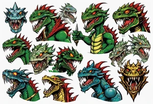 full heroes of might and magic 3 lizardman tattoo idea