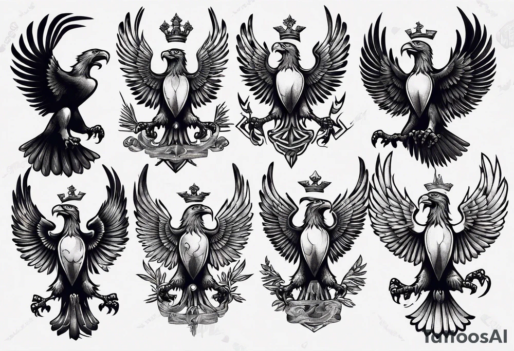 russian eagle tattoo idea