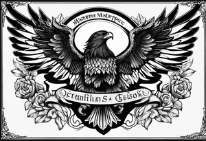 a German plaque with the german eagle tattoo idea