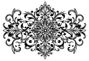 mytical shaman and witch ancient ornament with rhyme tattoo idea