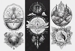 The four elements tattoo idea