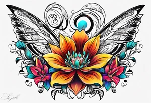 kwiat lotosu tattoo idea
