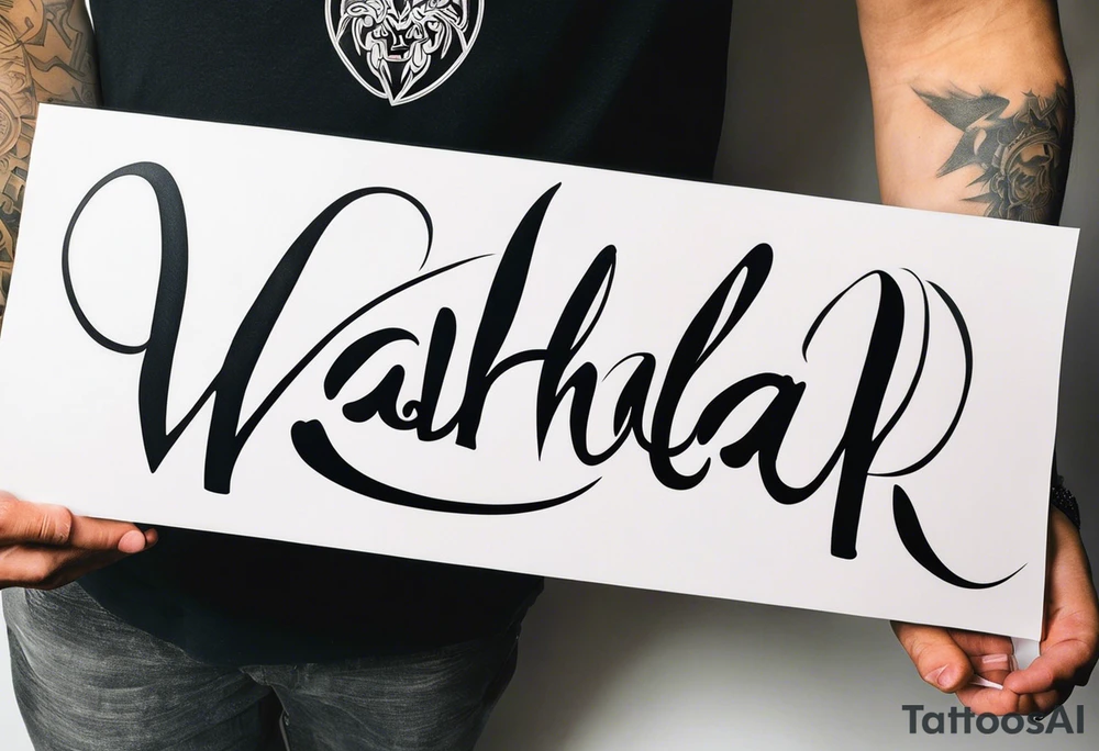 Valhalla mist fog tattoo idea