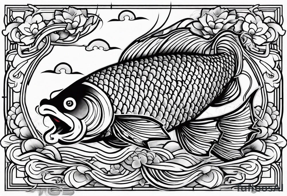 Koi fish tattoo idea