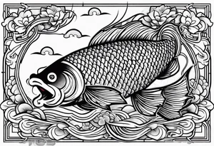 Koi fish tattoo idea