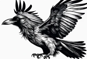 Flying Ravens tattoo idea