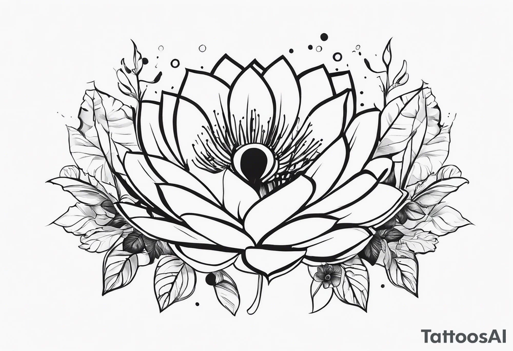 Ромб, цветы, ветки, листья, точки браслет tattoo idea