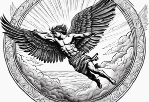 Icarus falling from flying too close to the sun tattoo idea