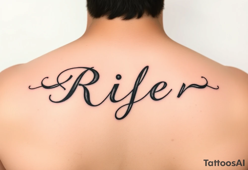 Riley name tattoo idea