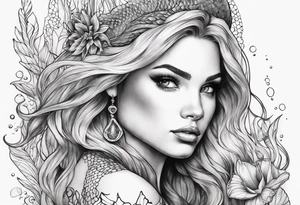 Mermaid tattoo idea