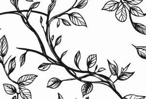A rugged vine stem wrapping around tattoo idea