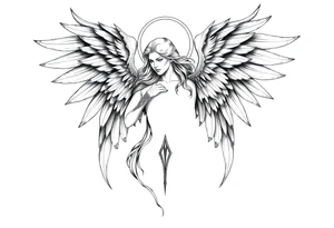 Archangel Azrael tattoo idea