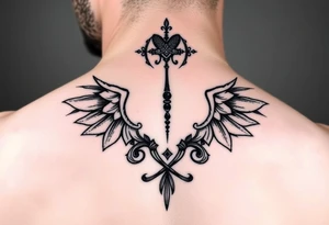 Aquarius theme mysterious elegant and feminine small tattoo idea