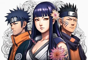 Hinata and hanabi from Naruto tattoo idea