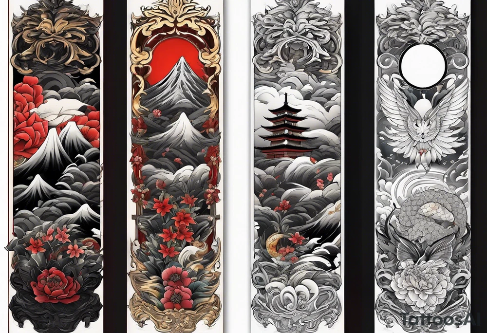 The name Nakama painted vertically, in Shôdo style. tattoo idea