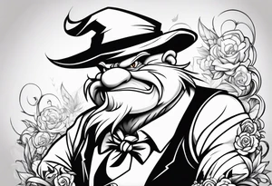 The looney tunes character taz tattoo idea