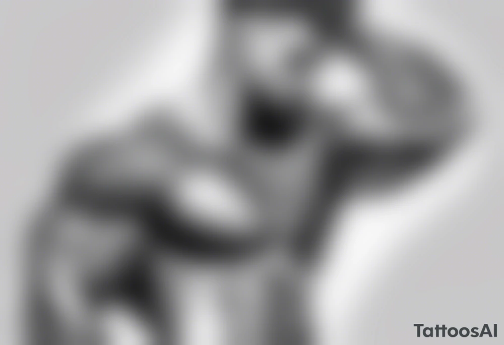 Handsome musculine tattoo idea