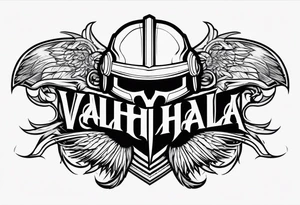 Valhalla soldier 
helmet tattoo idea