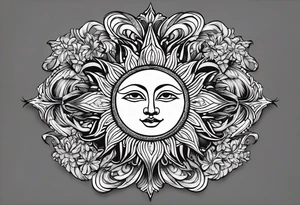 Sun tattoo idea