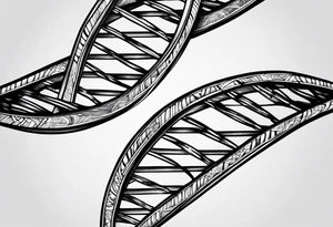 DNA strand tattoo idea