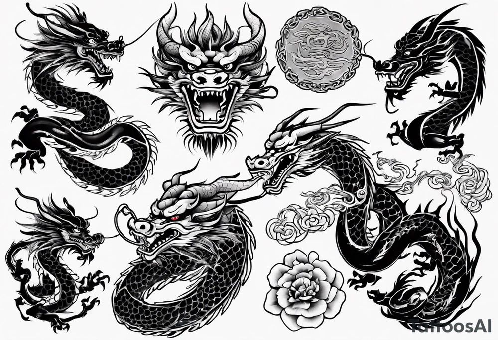 Chinese dragon tattoo idea