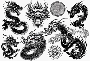 Chinese dragon tattoo idea