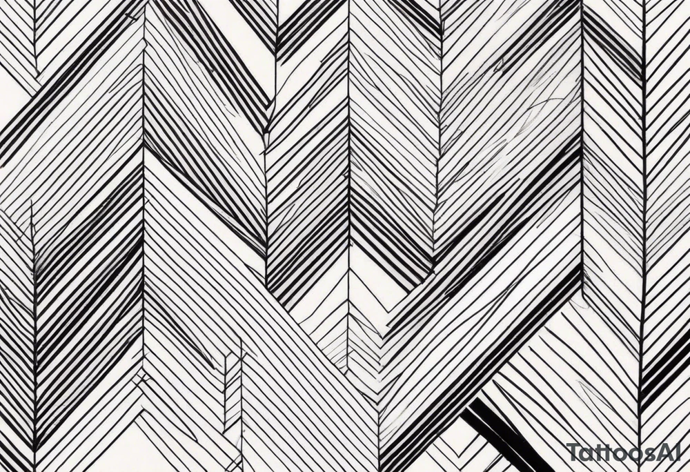 Chevron Stripes tattoo idea