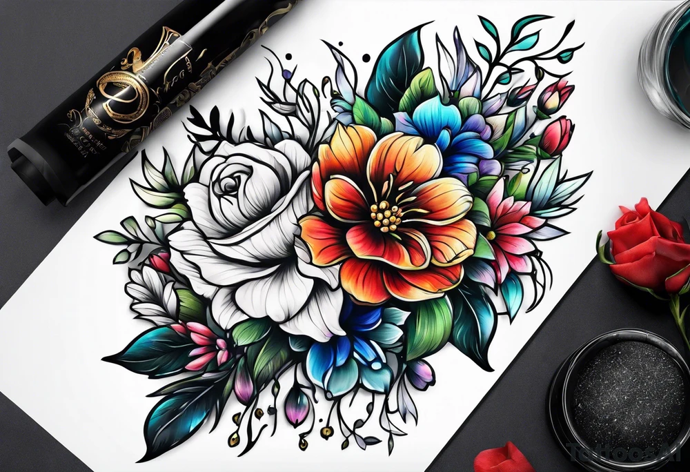 Flowers tattoo idea