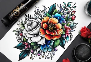 Flowers tattoo idea
