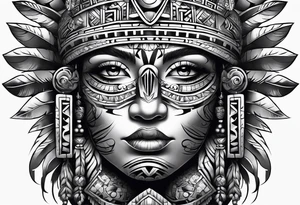 aztec sleeve tattoo idea