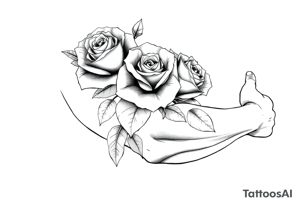 roses tattoo idea