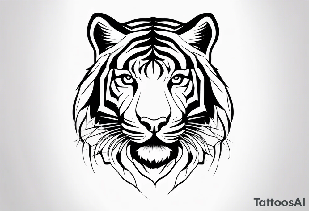 Bold Tiger tattoo idea