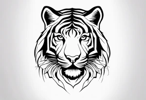 Bold Tiger tattoo idea