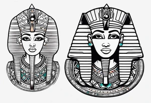 Make a Old Egyptian tattoo for full hand. tattoo idea