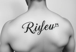 Riley name tattoo idea