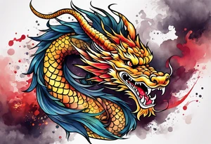 Traditional Chinese Dragon tattoo idea