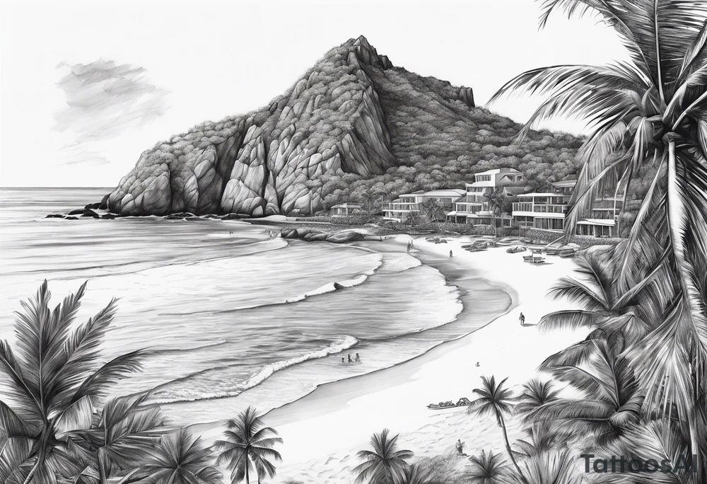 Aruba beach tattoo idea