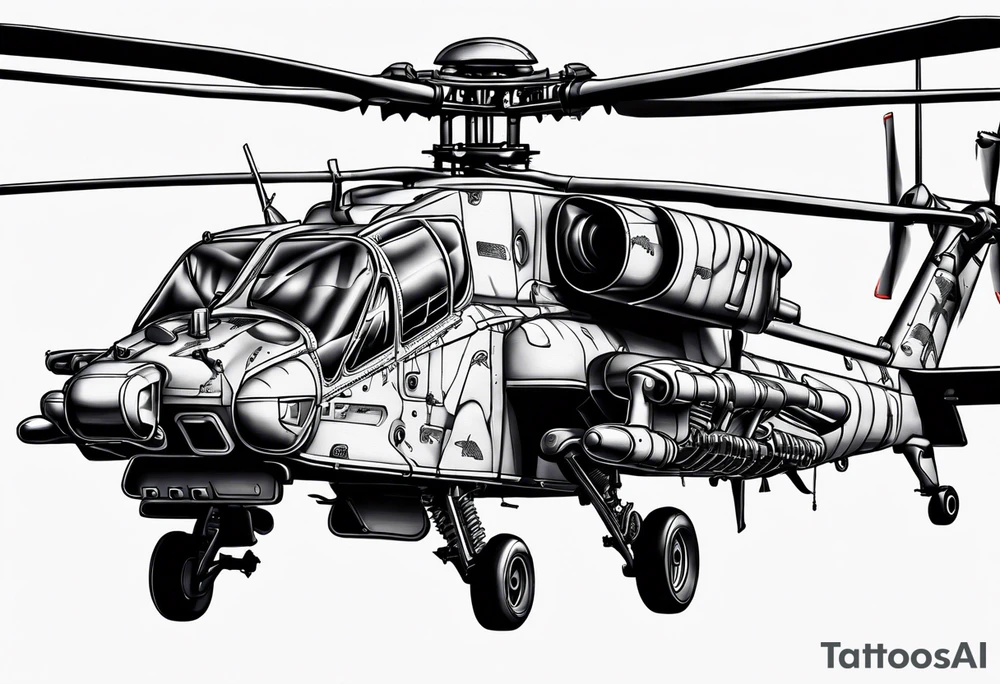 Apache helicopter tattoo idea