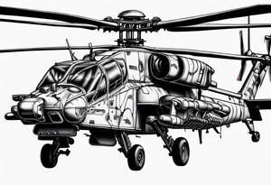 Apache helicopter tattoo idea