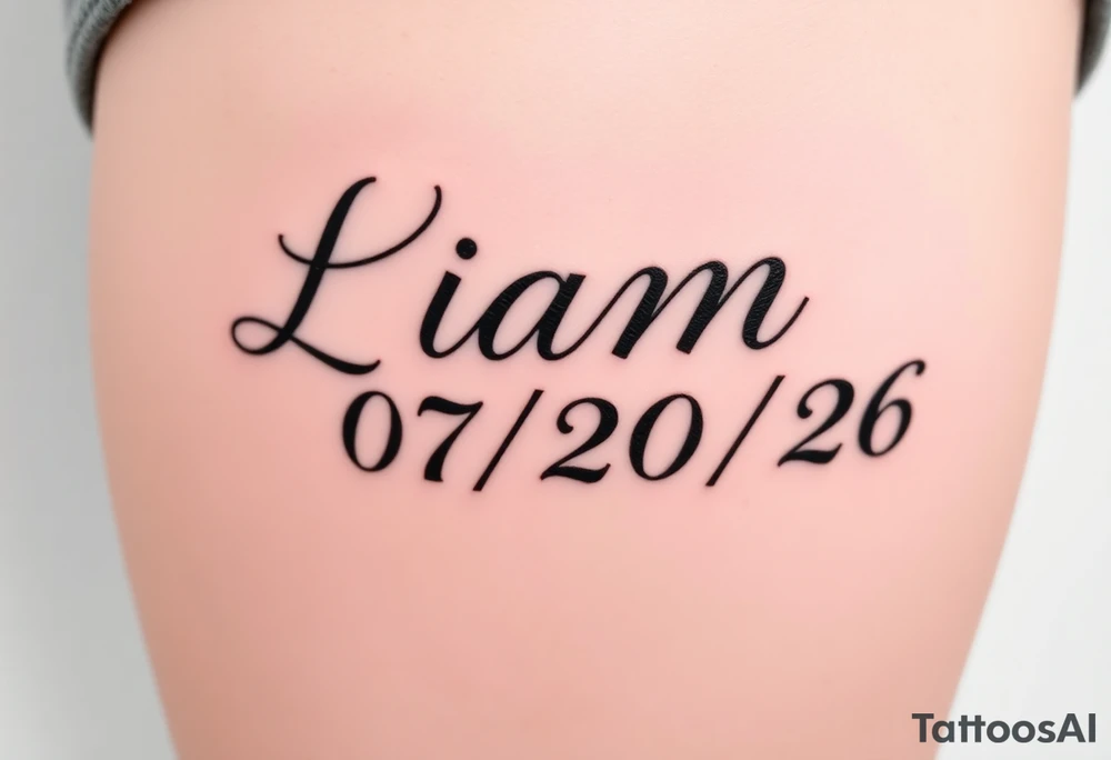 Liam 
07/20/26

Fancier lettering like calligraphy or graffiti tattoo idea